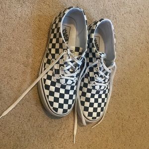 Black and white checkered vans